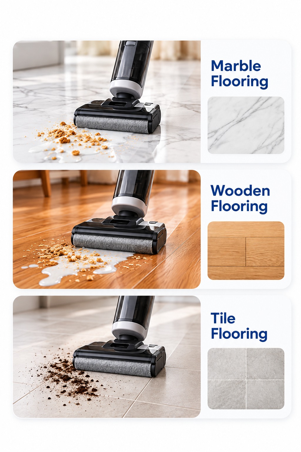 Hardwood, tiles and marble floors cleaning
